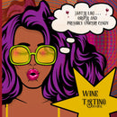 Wine Tasting Journal: Pop Art 1 (8.25x8.25 Perfect Bound)