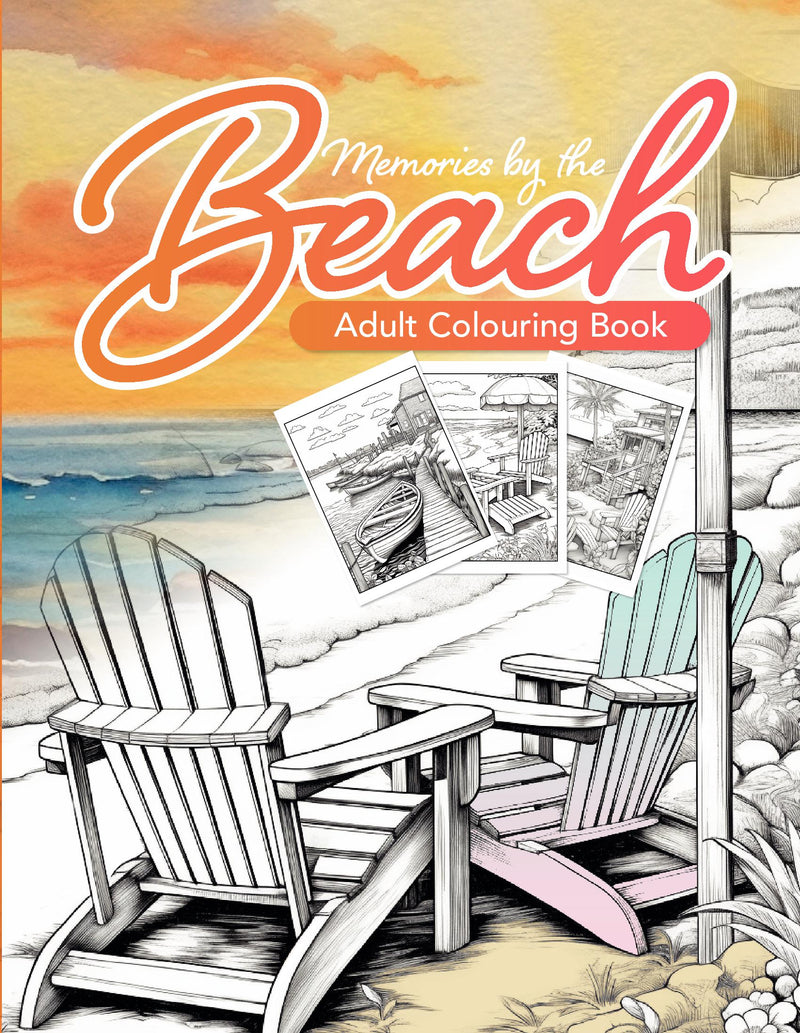 Memories by the Beach Colouring Book