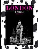 Decorative Book- London Pink White