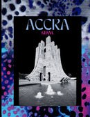 Decorative Book- Accra Blue Cheetah Print