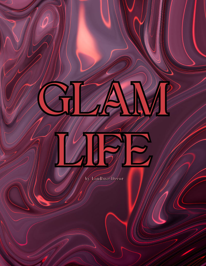 Decorative Book- Glam Life Pink Purple