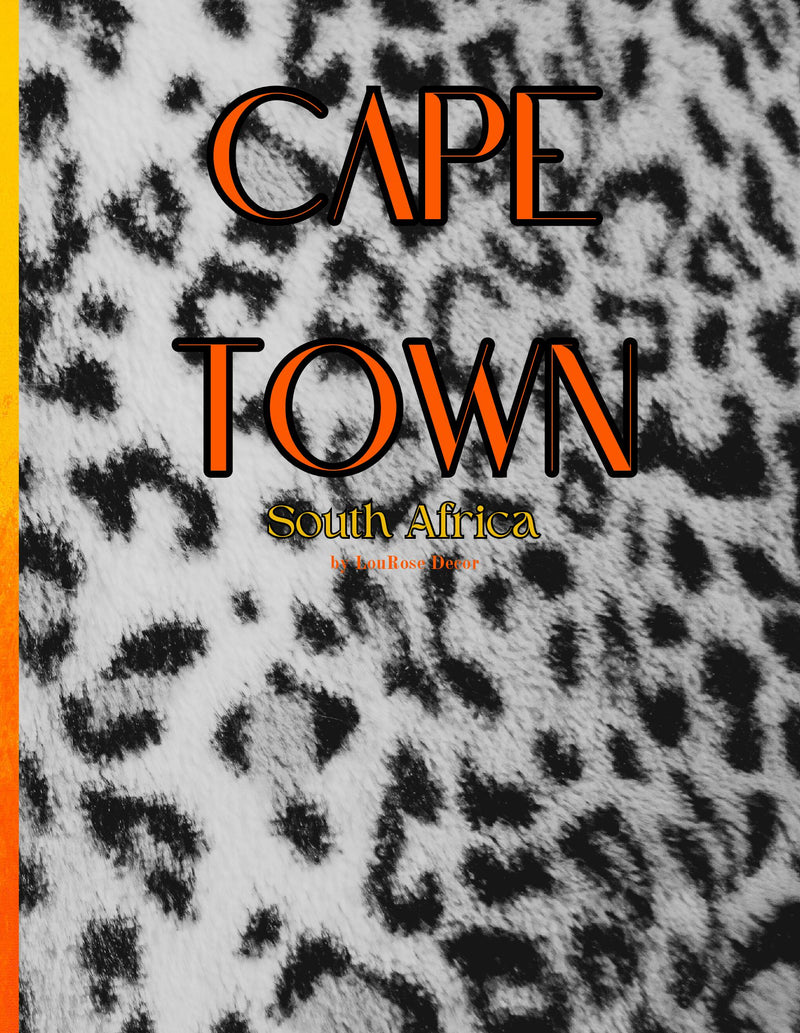Decorative Book- Cape Town Cheetah Print