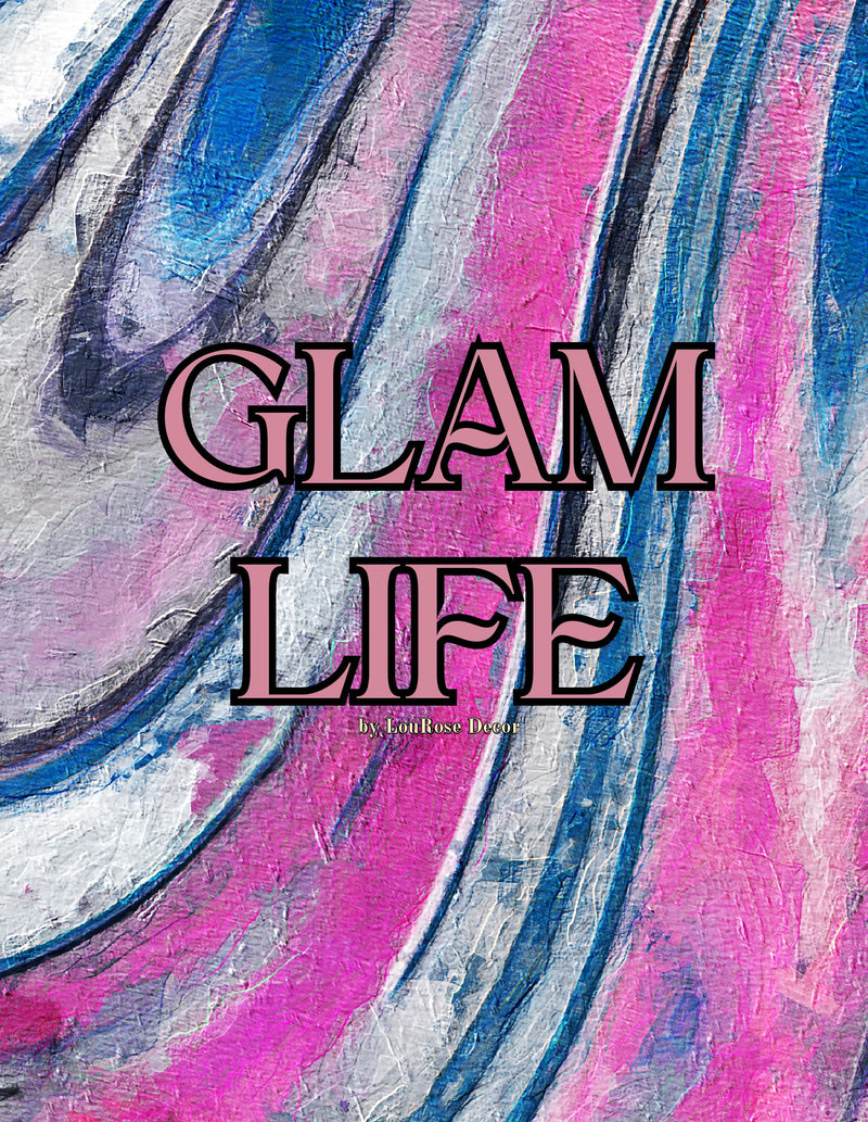 Decorative Book- Glam Life Blue Wave