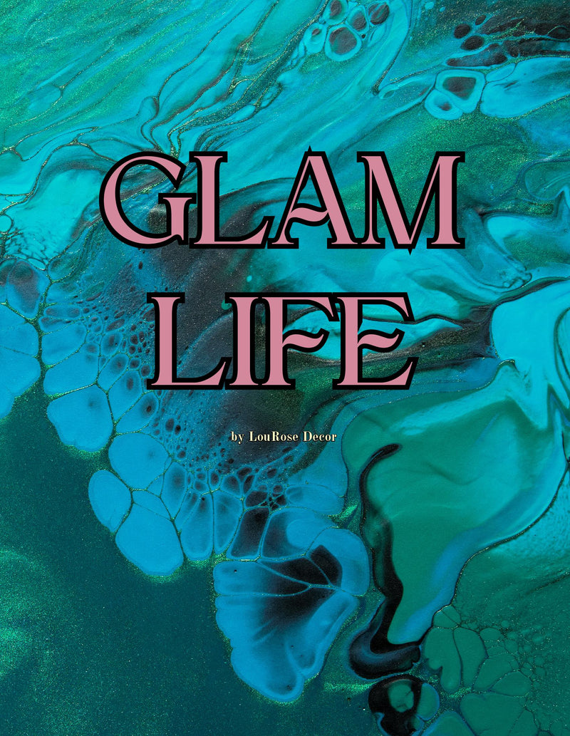 Decorative Book- Glam Life Blue Water