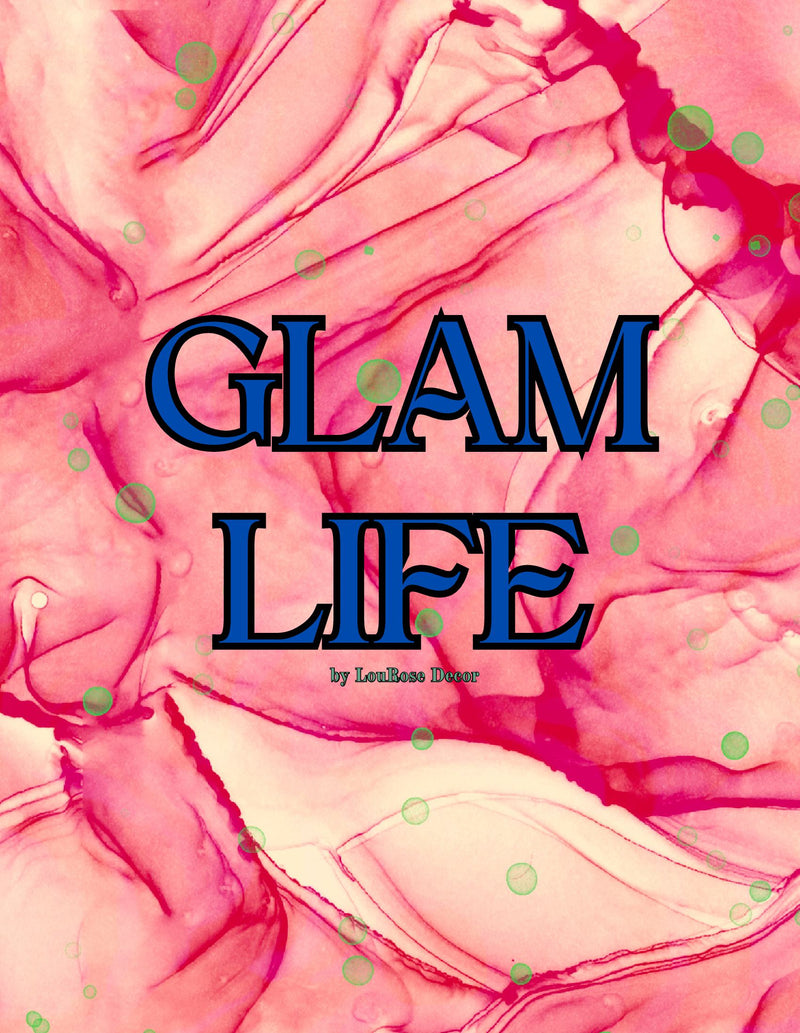 Decorative Book- Glam Life Pink and Blue