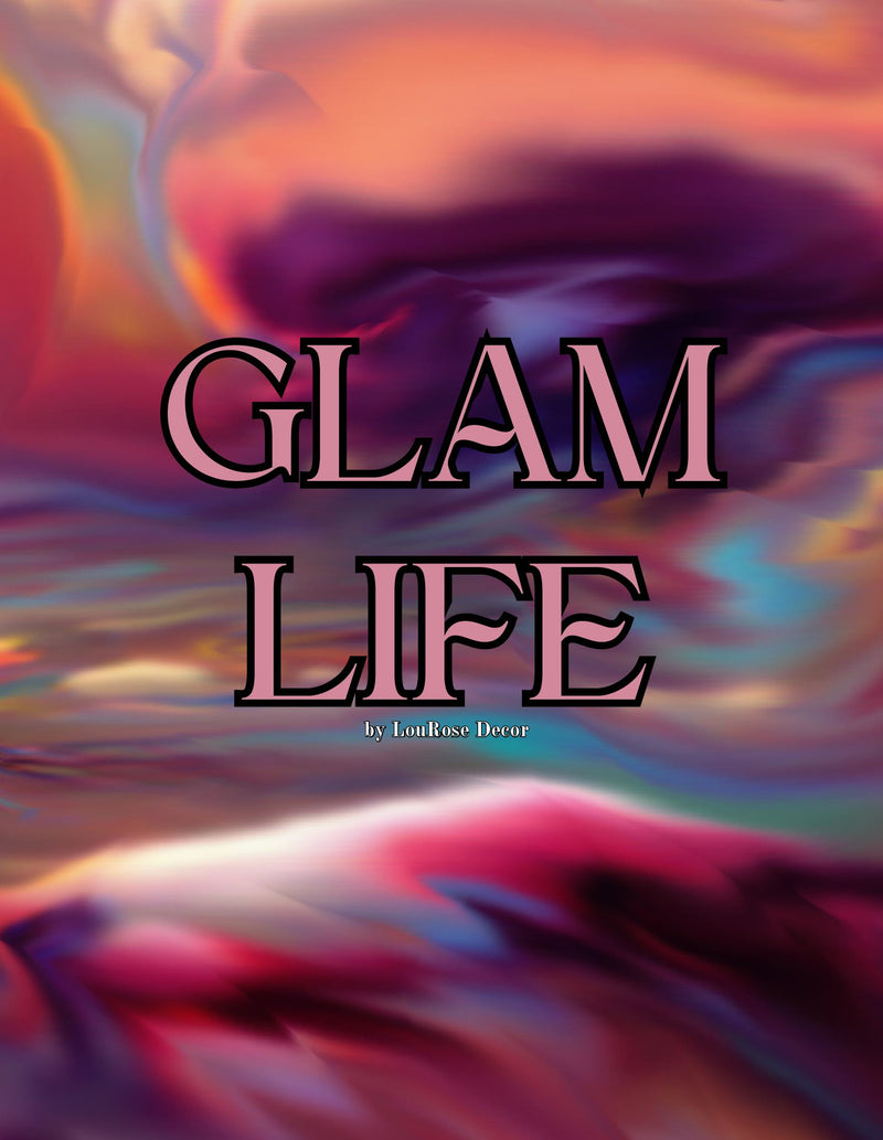 Decorative Book- Glam Life Purple