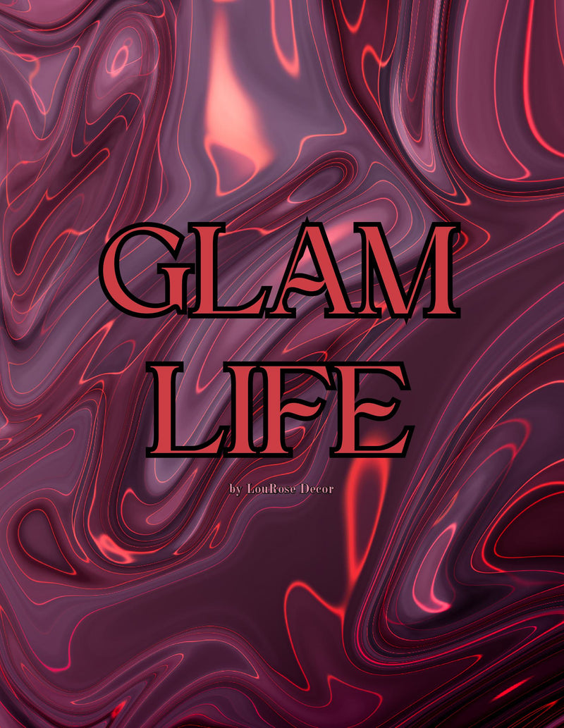 Decorative Book- Glam Life Purple Pink