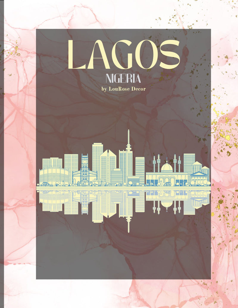 Decorative Book- Lagos Pink and Gold