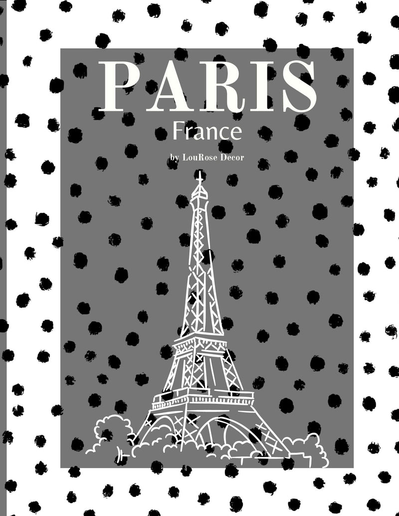 Decorative Book-Paris Polka Dots