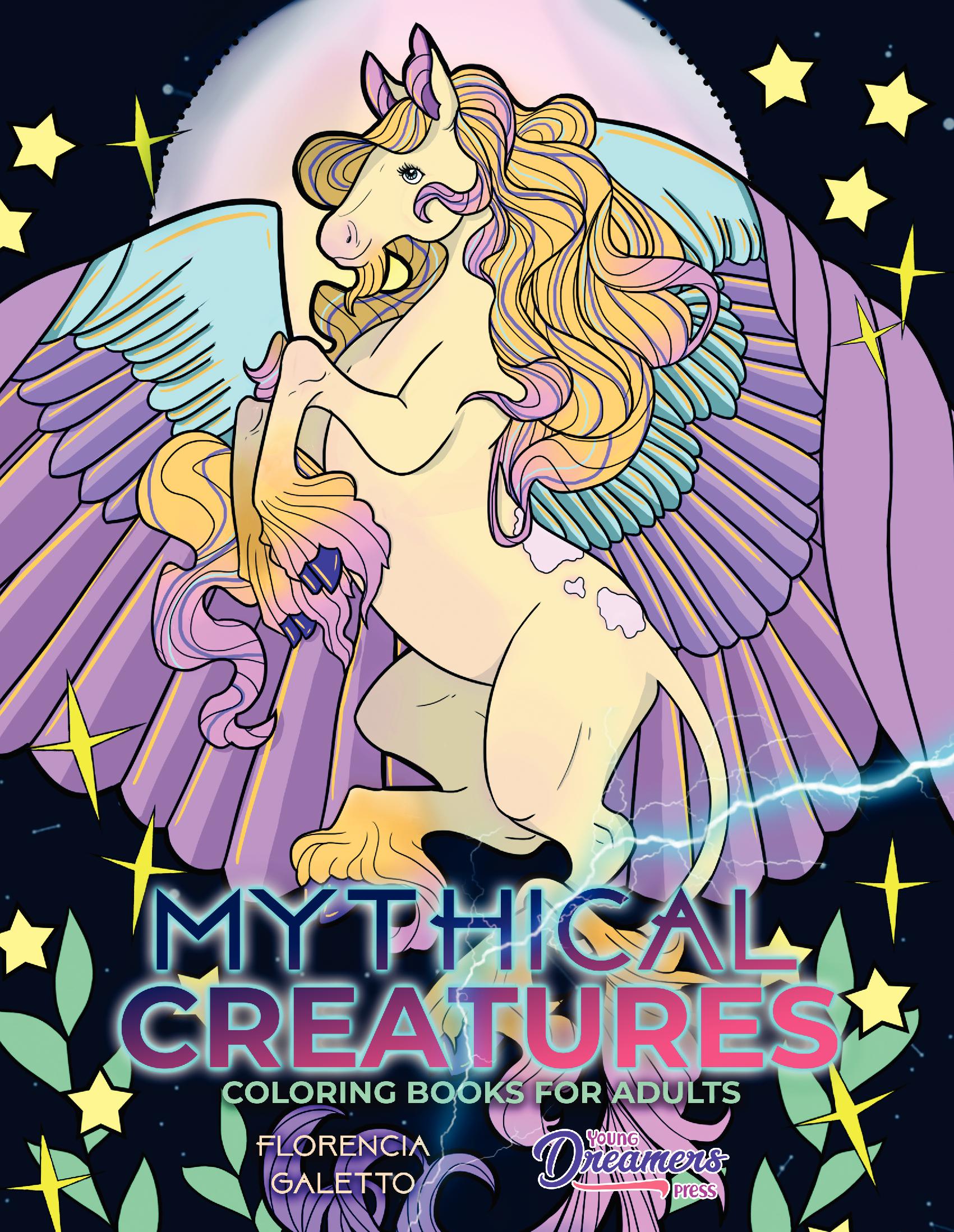 Mythical Creatures Coloring Books for Adults