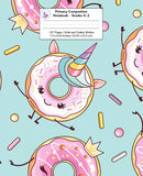 Primary Composition Notebook: Kawaii Unicorn Donut, Grades K-2 Kindergarten Writing Journal