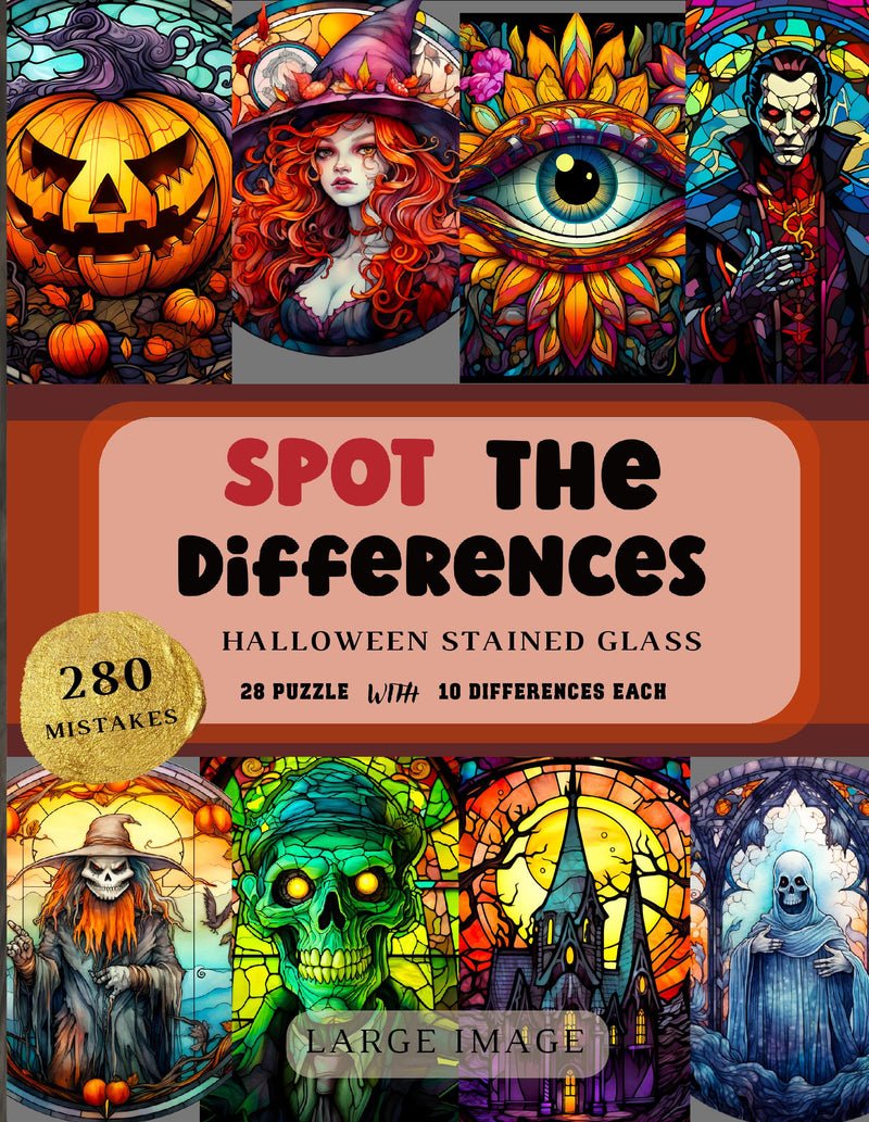 Halloween Spot the Differences Book