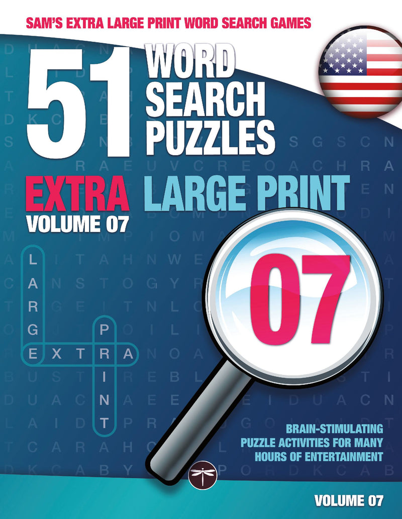 Sam's Extra Large Print Word Search Games, 51 Word Search Puzzles, Volume 7