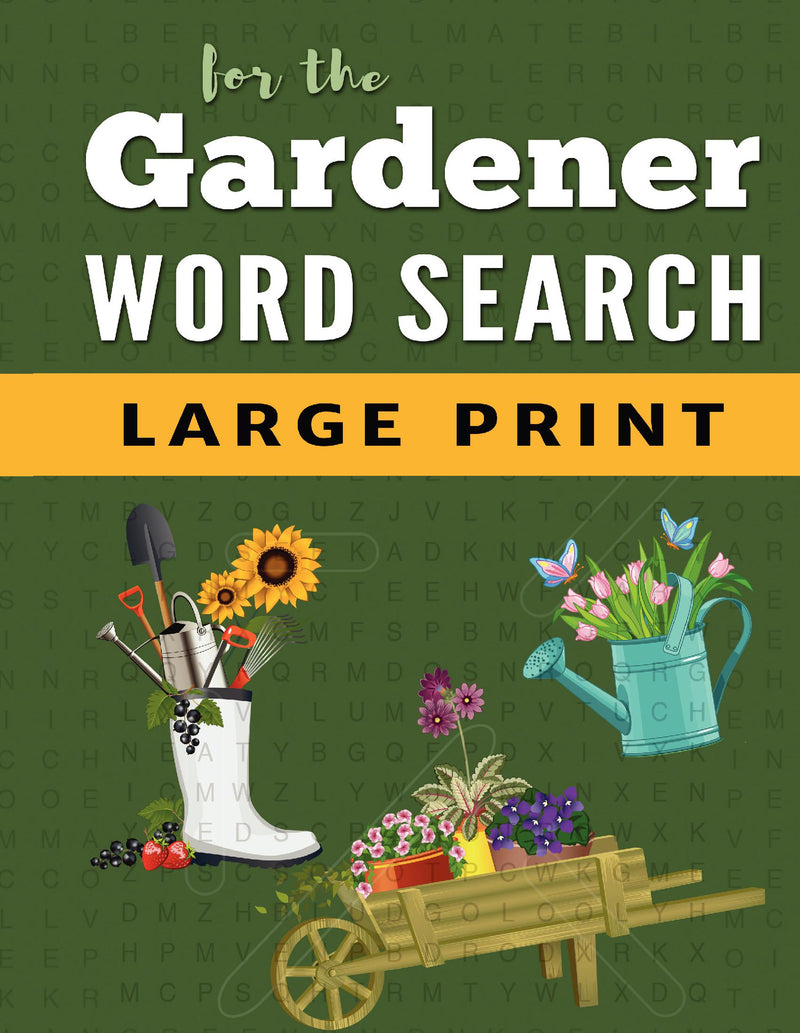 Word Search Puzzle Book For Gardeners