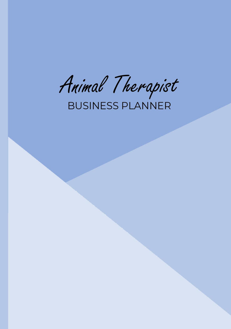 Animal Therapist Business Planner (A5 Blue)