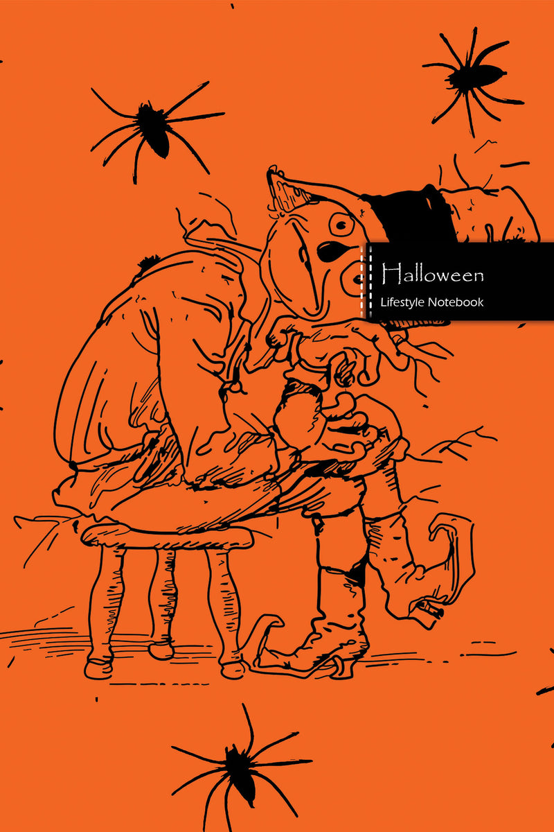 Halloween Lifestyle Notebook, Wide Ruled, 180 Pages (90 Shts), Dotted Lines, Write-in Journal, US Trade (6 x 9 In) (Book 4)