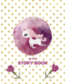 Space Unicorn Story Paper Primary Write and Draw Notebook (8.5x11 Perfect Bound)