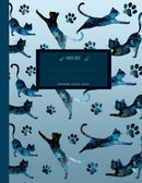 Space Cats Notebook (8.5x11 College Ruled Perfect Bound)