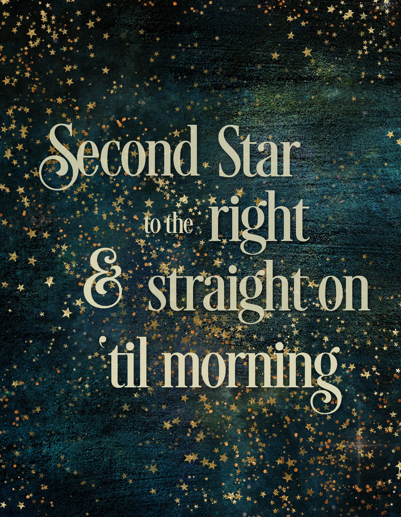 Second Star to the Right Notebook (8.5x11 Dot Grid Perfect Bound)