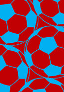 Maroon Light Blue Football | A5 Notebook | Lined | 100 pages | Blank Date | Page Numbers