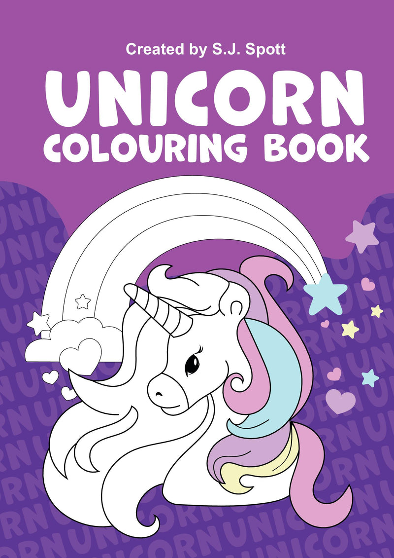A4 Unicorn Colouring Book