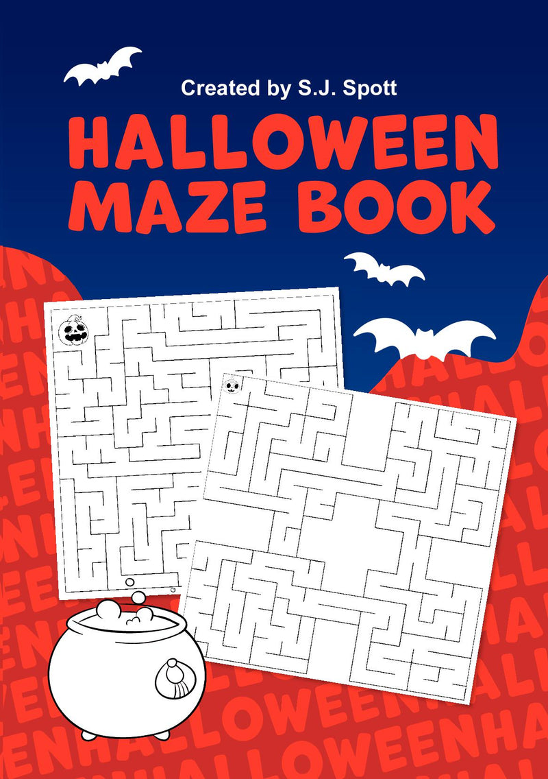 A5 Halloween Maze Book
