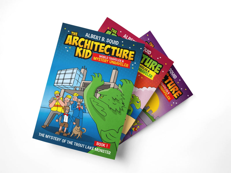 Albert B. Squid The Architecture Kid: World Traveler & Mystery Unraveler 3 Book Set