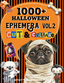 1000+ Halloween Ephemera Cut and Collage Art Book Vol.2