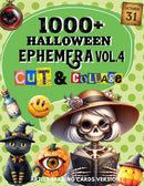 1000+ Halloween Ephemera Cut and Collage Art Book Vol.4