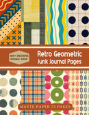 Retro Geometric Junk Journal Pages