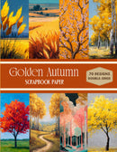 Golden Autumn Scrapbook Paper