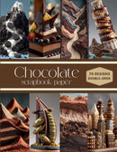 Chocolate Scrapbook Paper
