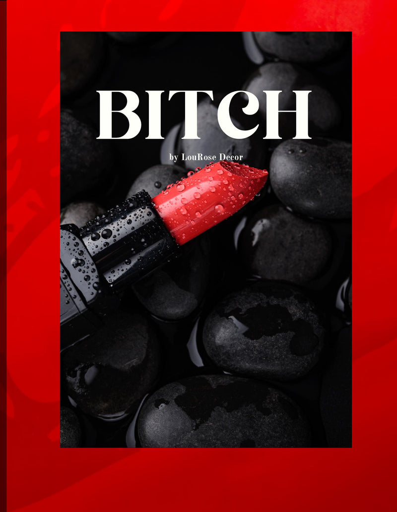 Decorative Book Bitch- Red