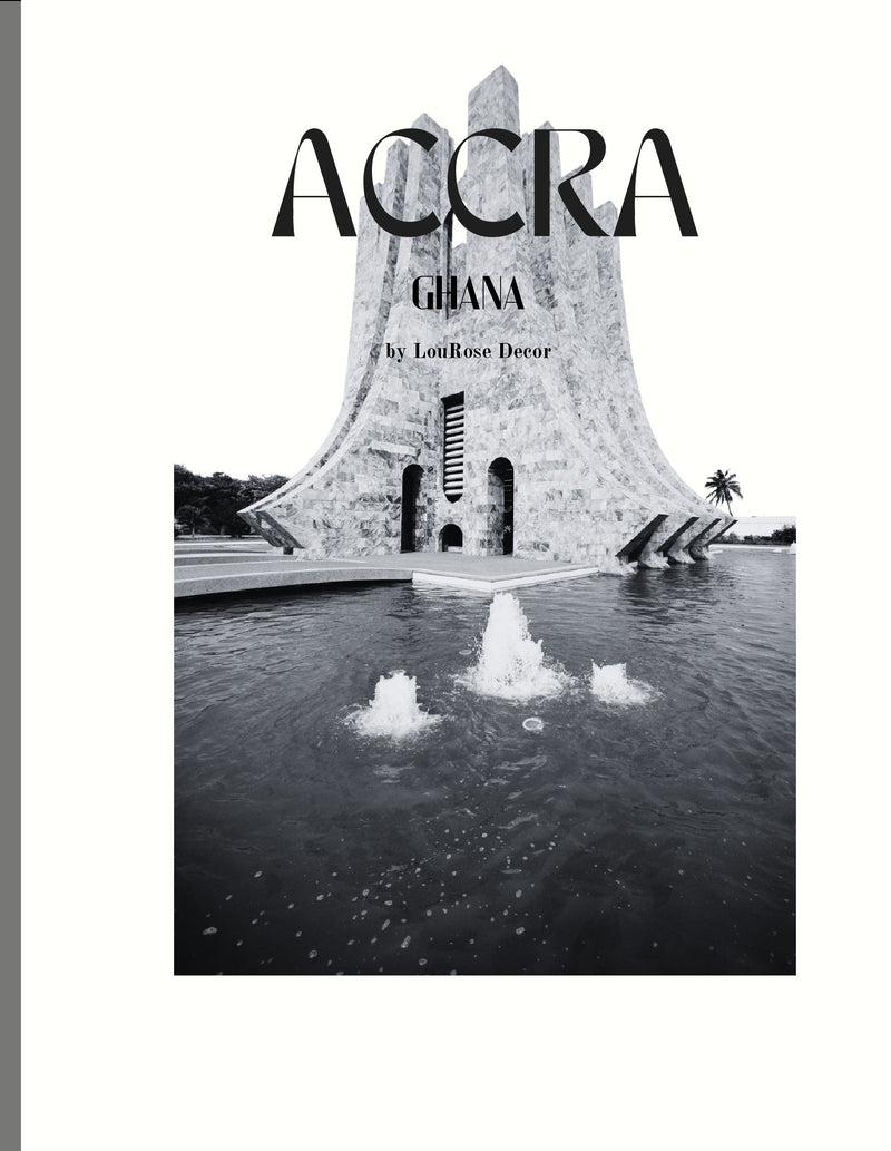 Decorative Book- Accra Black and White