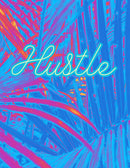 Decorative Book-Hustle Blue Palm
