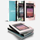 Beijing Seoul Tokyo Pink Travel Decorative Books