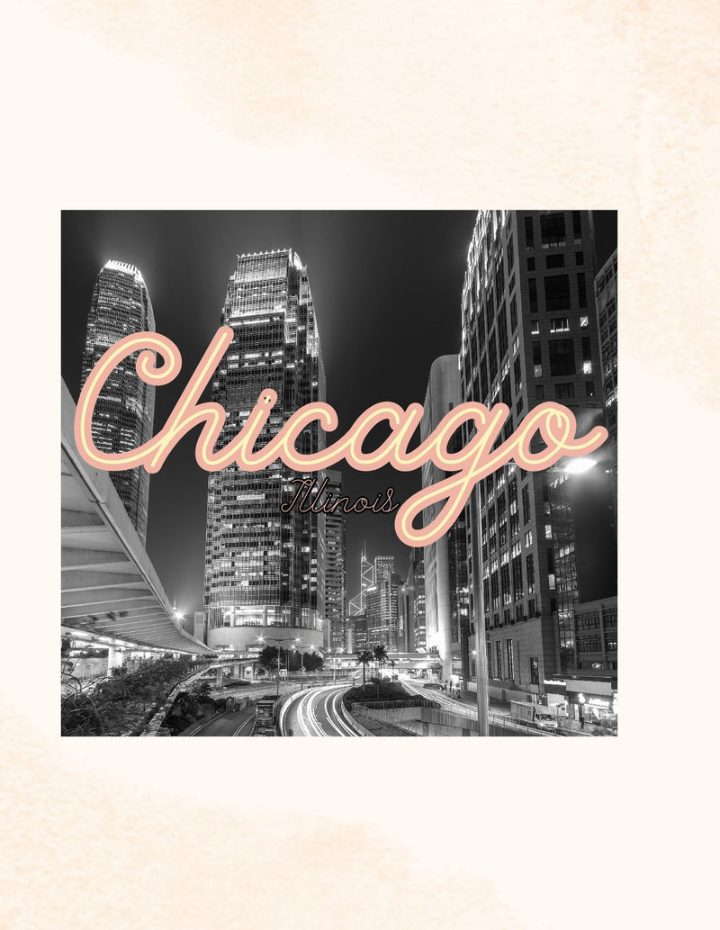 Decorative Book- Chicago Light Pink