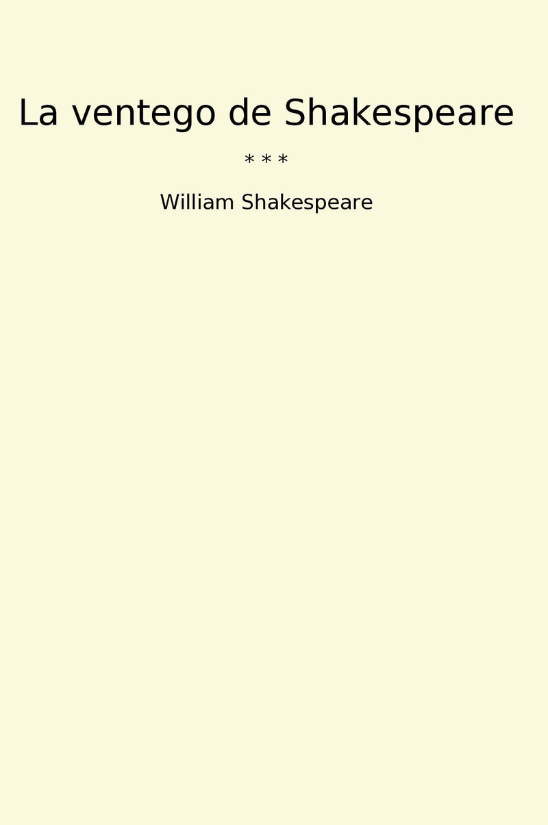 La ventego de Shakespeare