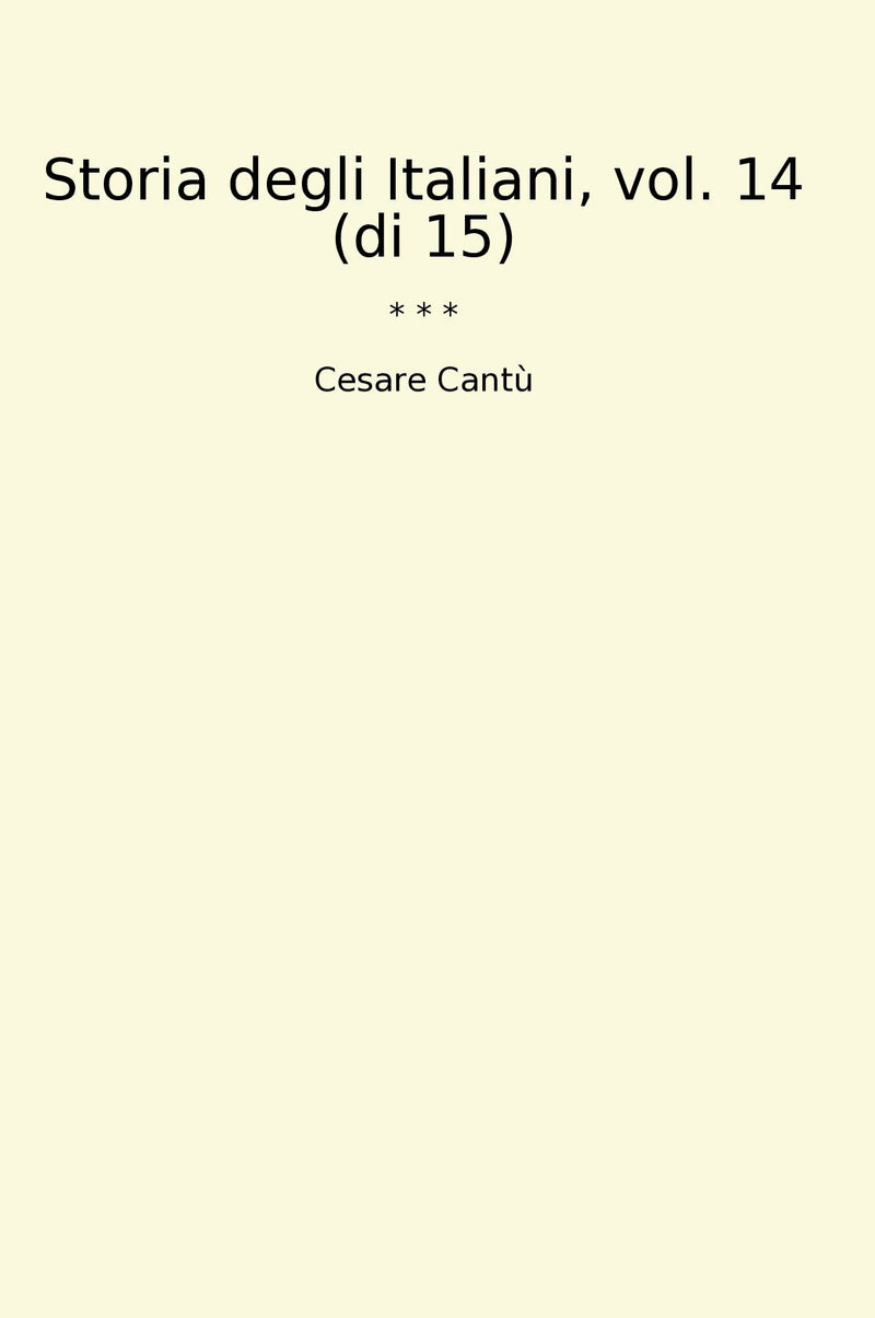 Storia degli Italiani, vol. 14 (di 15)