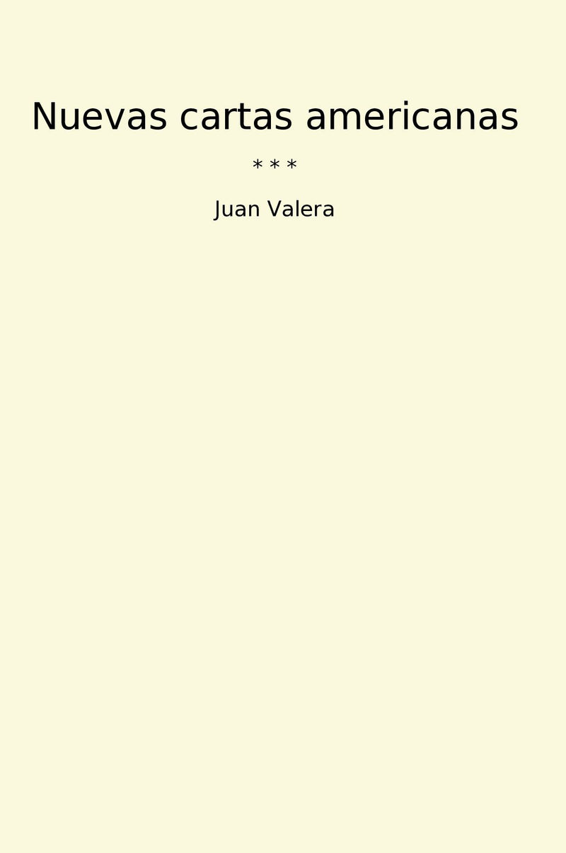 Nuevas cartas americanas