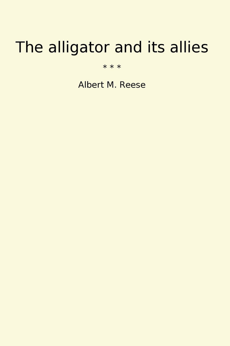 The alligator and its allies