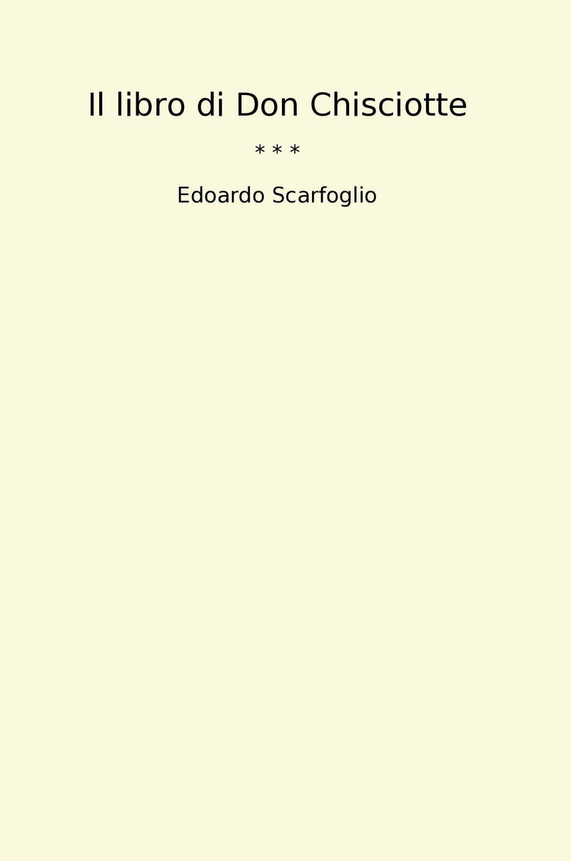 Il libro di Don Chisciotte