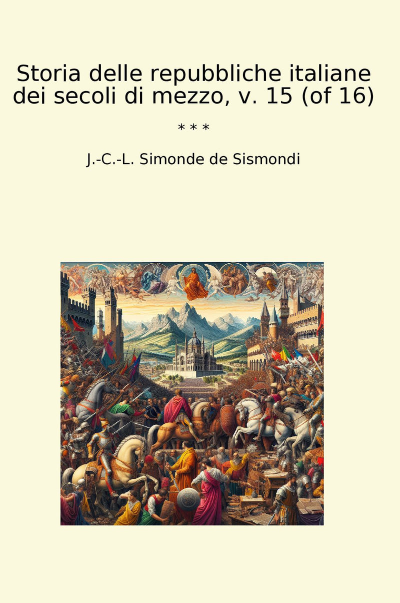 Storia delle repubbliche italiane dei secoli di mezzo, v. 15 (of 16)