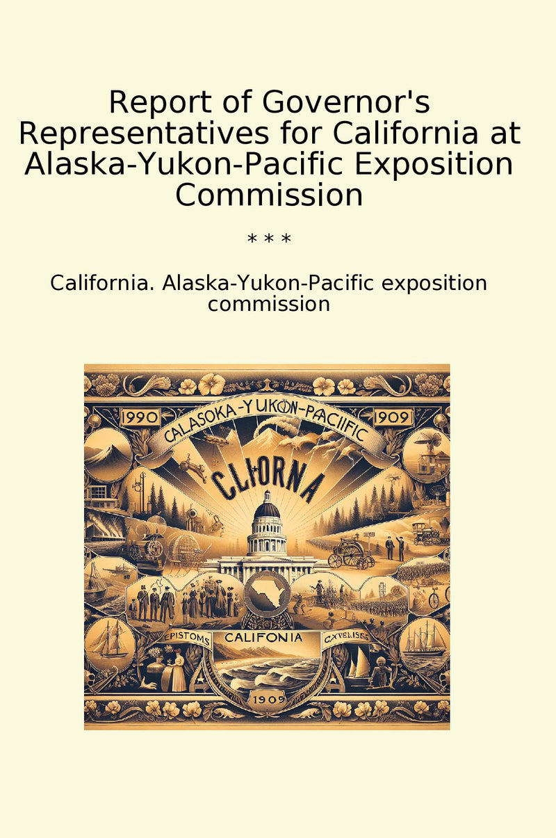 Report of Governor's Representatives for California at Alaska-Yukon-Pacific Exposition Commission