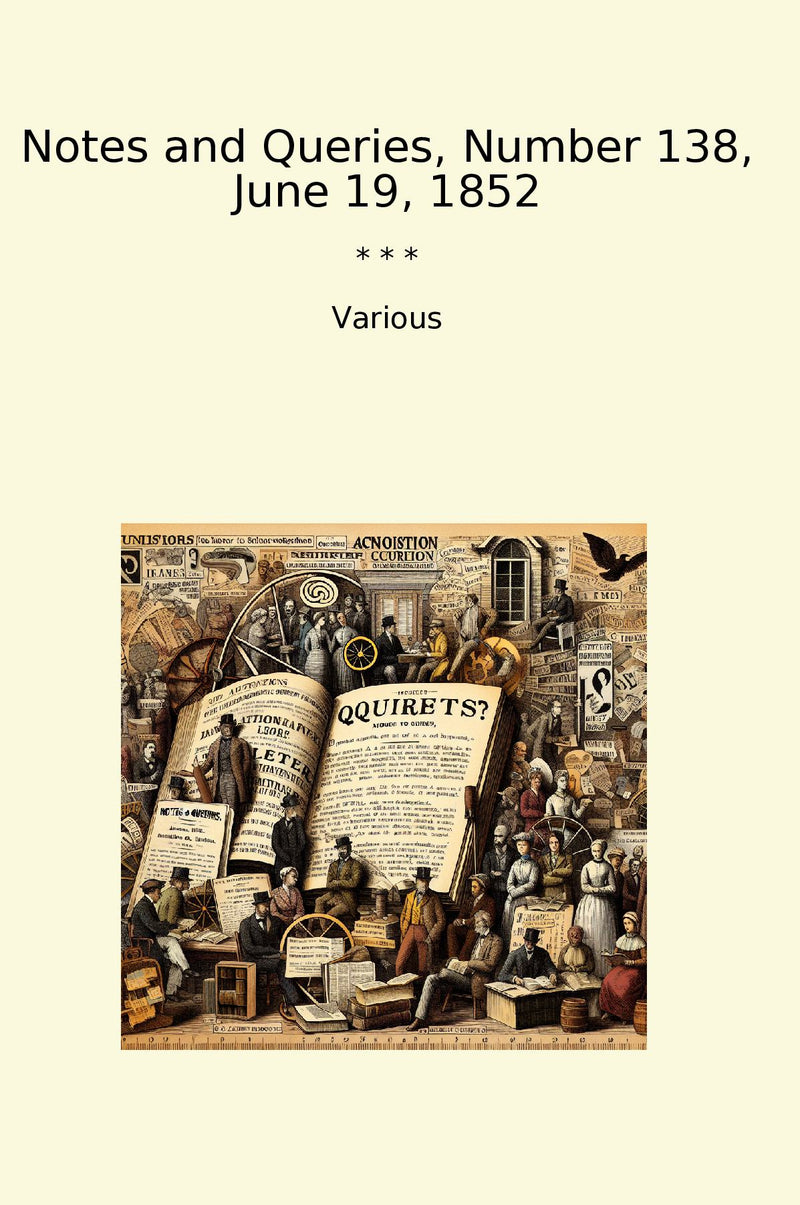 Notes and Queries, Number 138, June 19, 1852