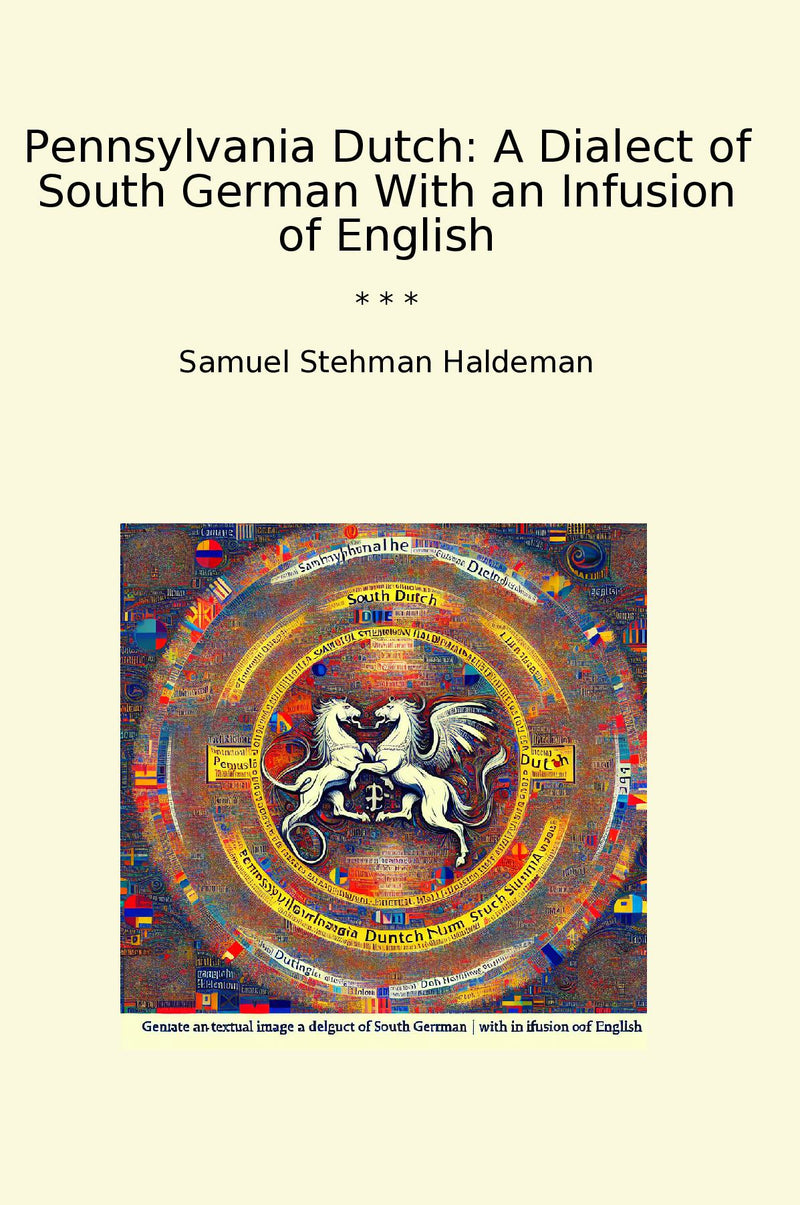 Pennsylvania Dutch: A Dialect of South German With an Infusion of English