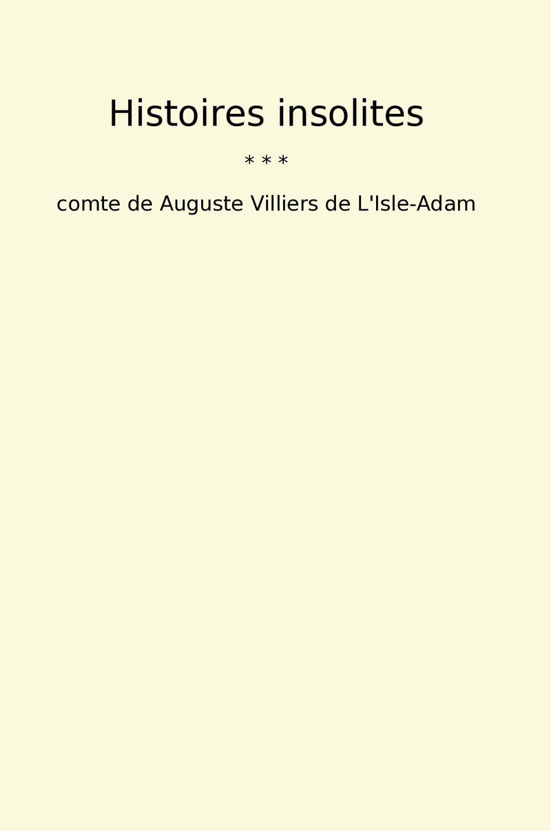 Histoires insolites