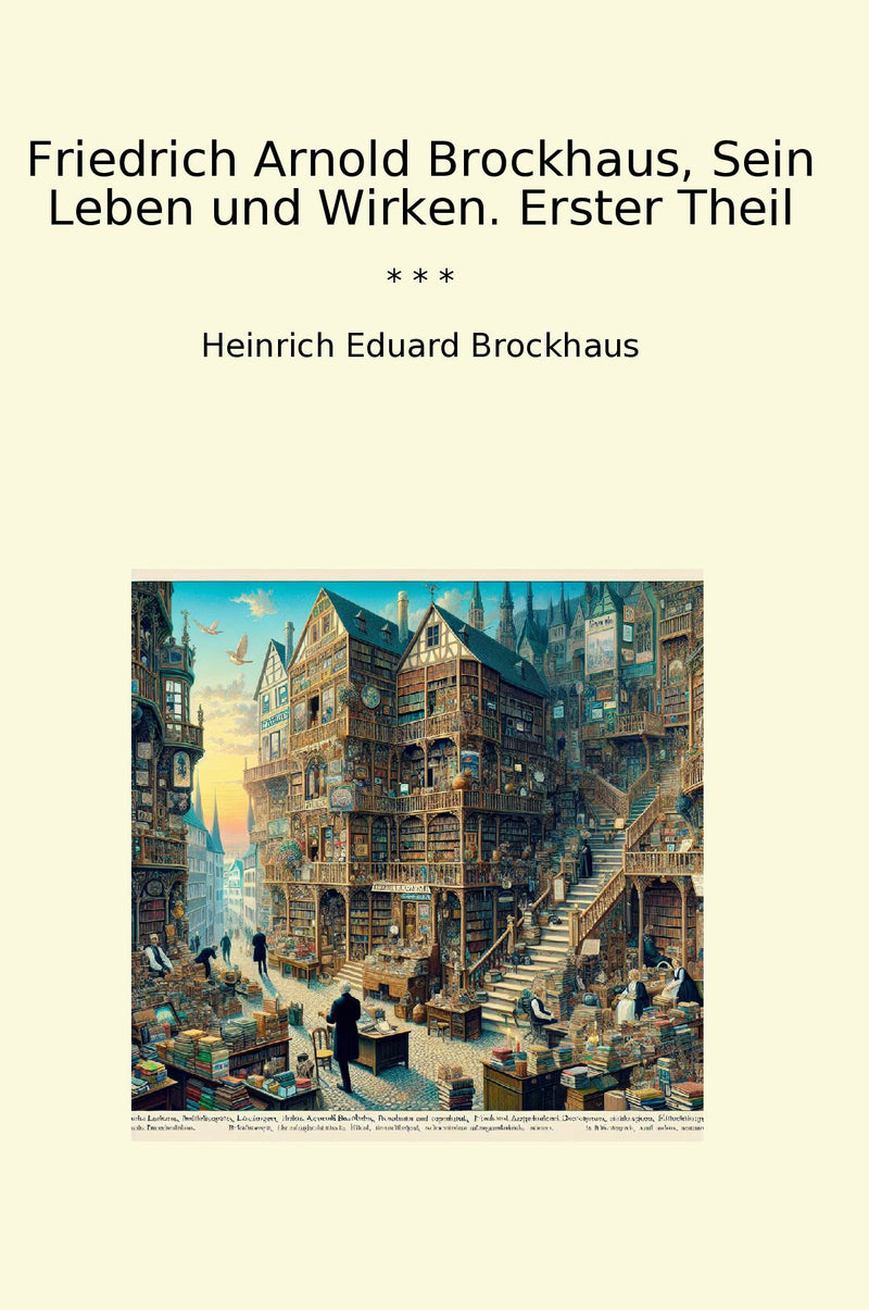 Friedrich Arnold Brockhaus, Sein Leben und Wirken. Erster Theil