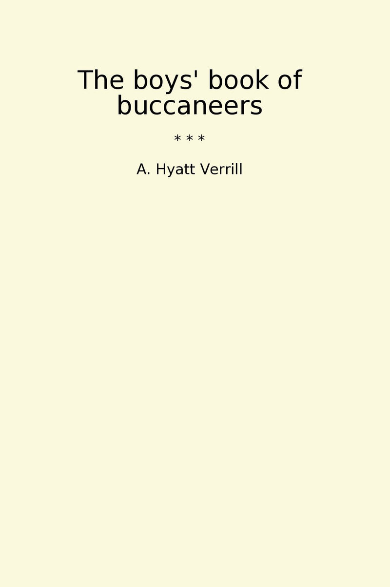 The boys' book of buccaneers