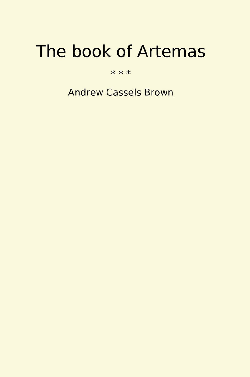 The book of Artemas
